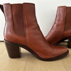 Madewell Elspeth Chelsea Heel Boot | Apple Butter Medium Brown Preloved